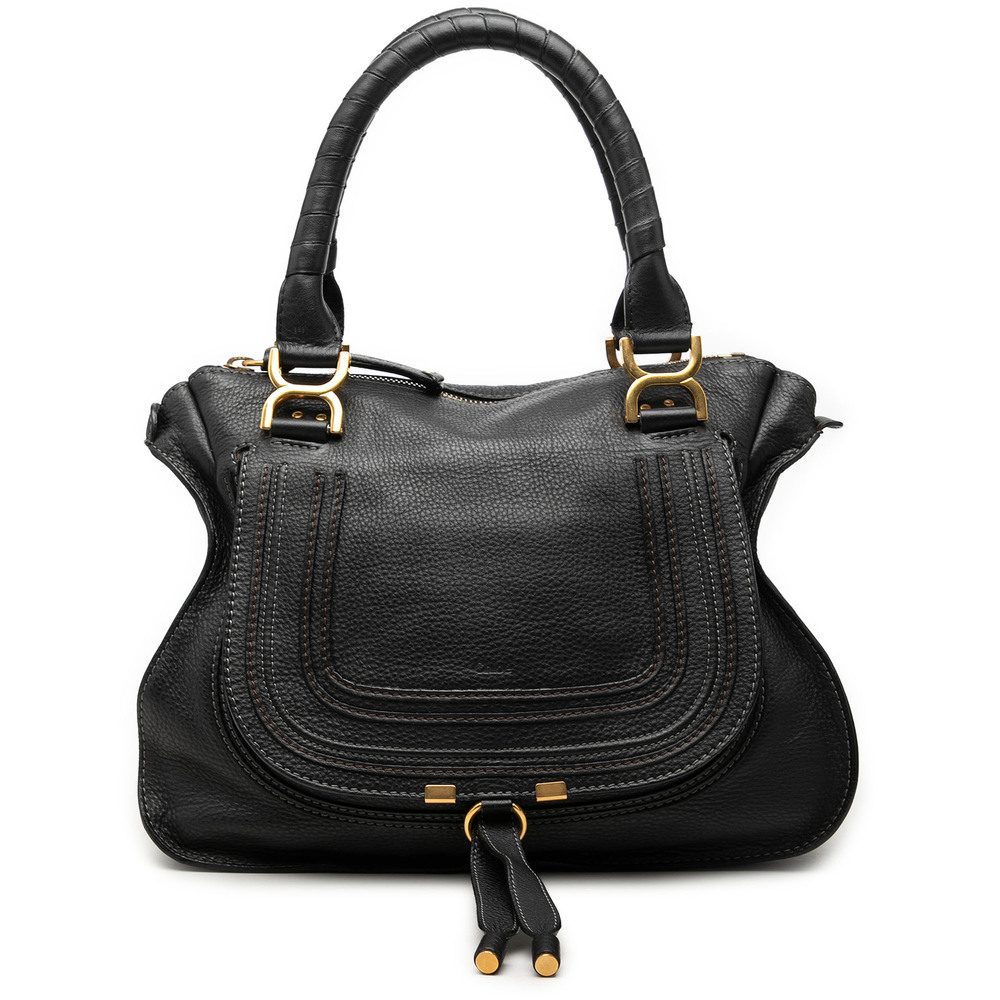 Pre-Loved Chloé Medium Leather Marcie Satchel